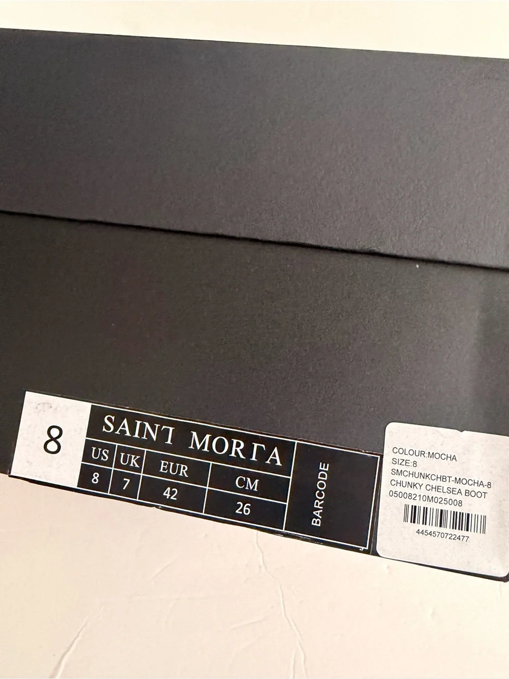 Mocha Suede Chunky Chelsea Boots Saint Morta Men’s 8 Women’s 9.5 New